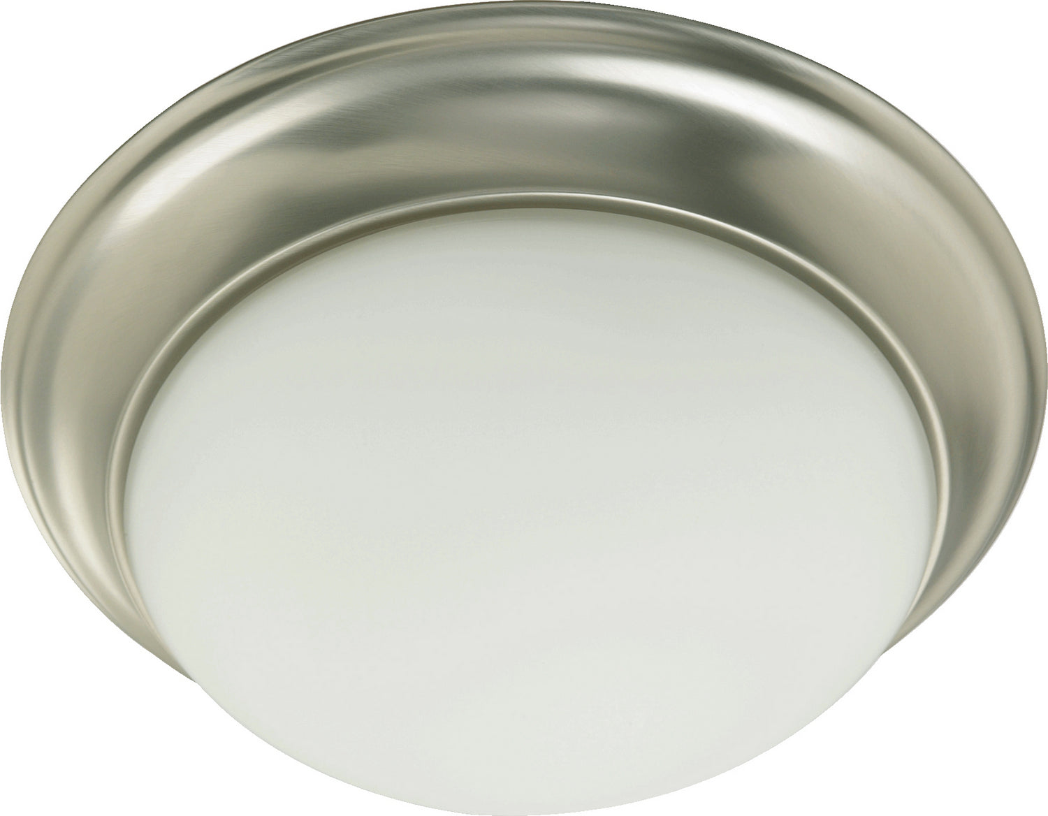 Quorum - 3507-17-65 - Three Light Ceiling Mount - 3507 Satin Opal Ceiling Mounts - Satin Nickel
