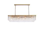 Elegant Lighting - 1202D60SG/RC - 12 Light Chandelier - Sydney - satin gold