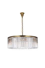 Elegant Lighting - 1208G43SG/RC - Ten Light Chandelier - Sydney - satin gold