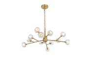Elegant Lighting - 3509D35G - 12 Light Pendant - Graham - Gold