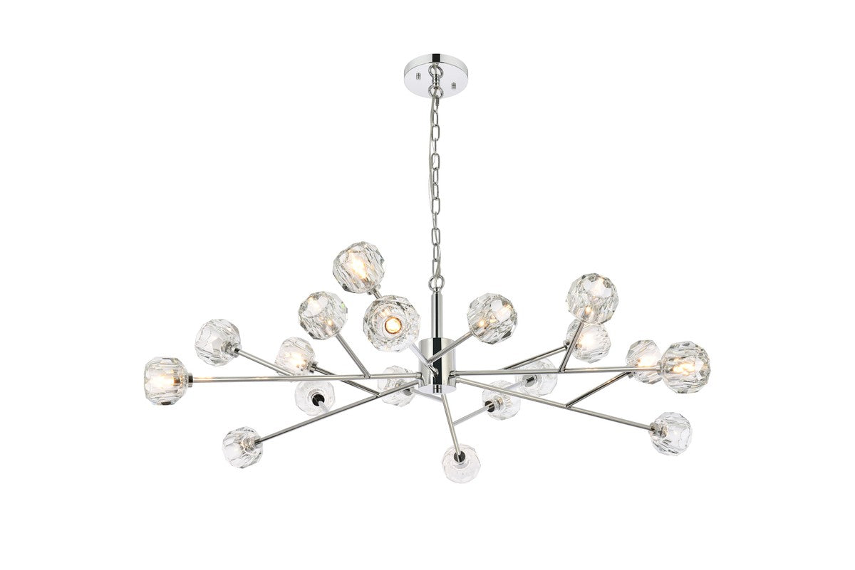Elegant Lighting - 3509D48C - 18 Light Pendant - Graham - Chrome