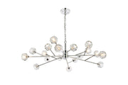 Elegant Lighting - 3509D48C - 18 Light Pendant - Graham - Chrome