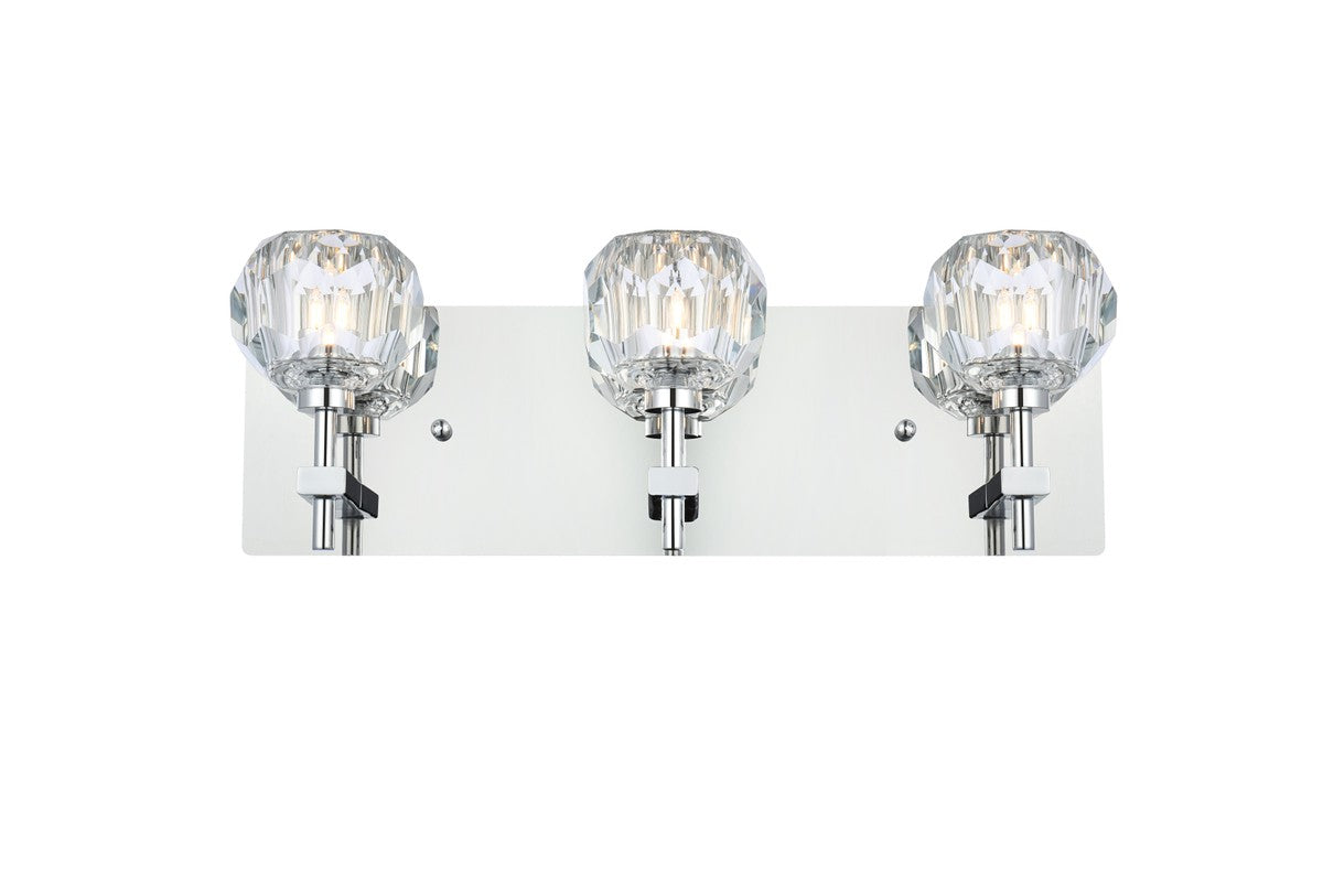 Elegant Lighting - 3509W18C - Three Light Wall Sconce - Graham - Chrome