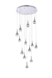 Elegant Lighting - 3813D30C - LED Chandelier - Amherst - chrome