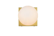 Elegant Lighting - LD7303W6BRA - One Light Bath Sconce - Jaylin - Brass and frosted white