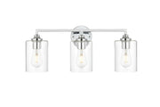 Elegant Lighting - LD7315W23CH - Three Light Bath Sconce - Mayson - Chrome and Clear