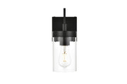 Elegant Lighting - LD7319W5BLK - One Light Bath Sconce - Benny - Black and Clear