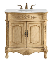 Elegant Lighting - VF10132AB-VW - Single Bathroom Vanity - Danville - Antique beige