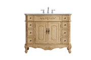Elegant Lighting - VF10142AB-VW - Single Bathroom Vanity - Danville - Antique beige