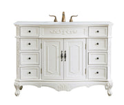 Elegant Lighting - VF10148AW-VW - Single Bathroom Vanity - Danville - Antique white