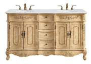 Elegant Lighting - VF10160DAB-VW - Double Bathroom Vanity - Danville - Antique beige