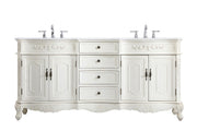 Elegant Lighting - VF10172DAW-VW - Double Bathroom Vanity - Danville - Antique white