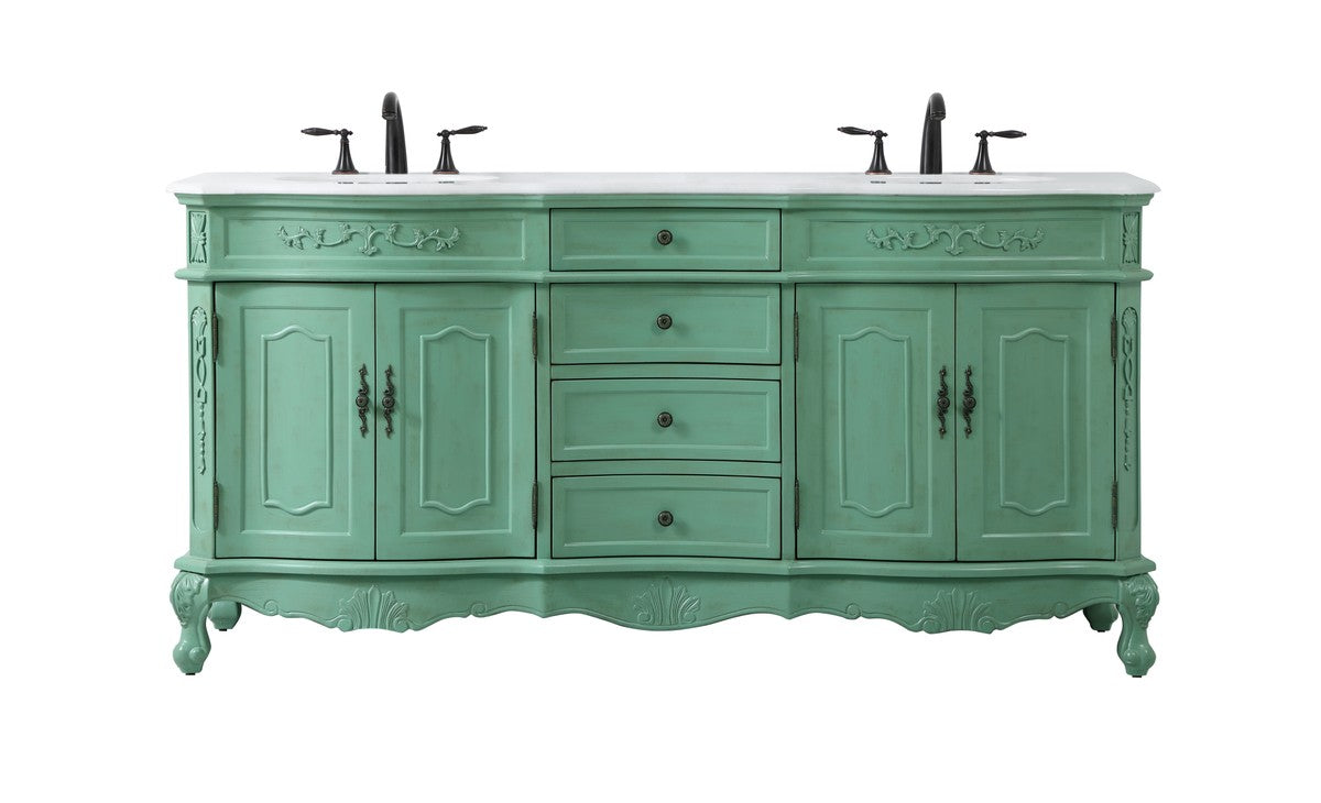 Elegant Lighting - VF10172DVM-VW - Double Bathroom Vanity - Danville - Vintage mint
