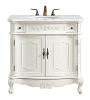 Elegant Lighting - VF10636AW-VW - Single Bathroom Vanity - Danville - Antique white