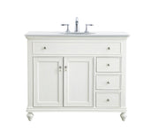 Elegant Lighting - VF12342AW-VW - Single Bathroom Vanity - Otto - Antique white