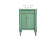 Elegant Lighting - VF13024VM-VW - Single Bathroom Vanity - Lexington - Vintage mint