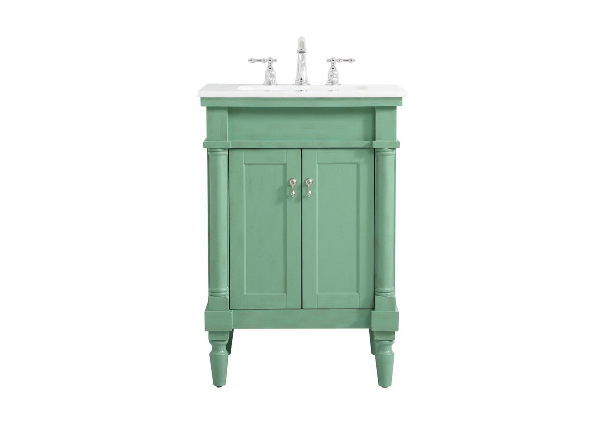 Elegant Lighting - VF13024VM-VW - Single Bathroom Vanity - Lexington - Vintage mint