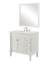 Elegant Lighting - VF13036AW-VW - Single Bathroom Vanity - Lexington - Antique white