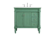 Elegant Lighting - VF13036VM-VW - Single Bathroom Vanity - Lexington - Vintage mint