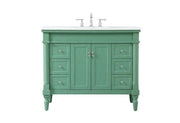 Elegant Lighting - VF13042VM-VW - Single Bathroom Vanity - Lexington - Vintage mint