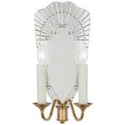 Ralph Lauren - RL 2775MIR/NB - LED Wall Sconce - Adelaide - Mirror and Natural Brass