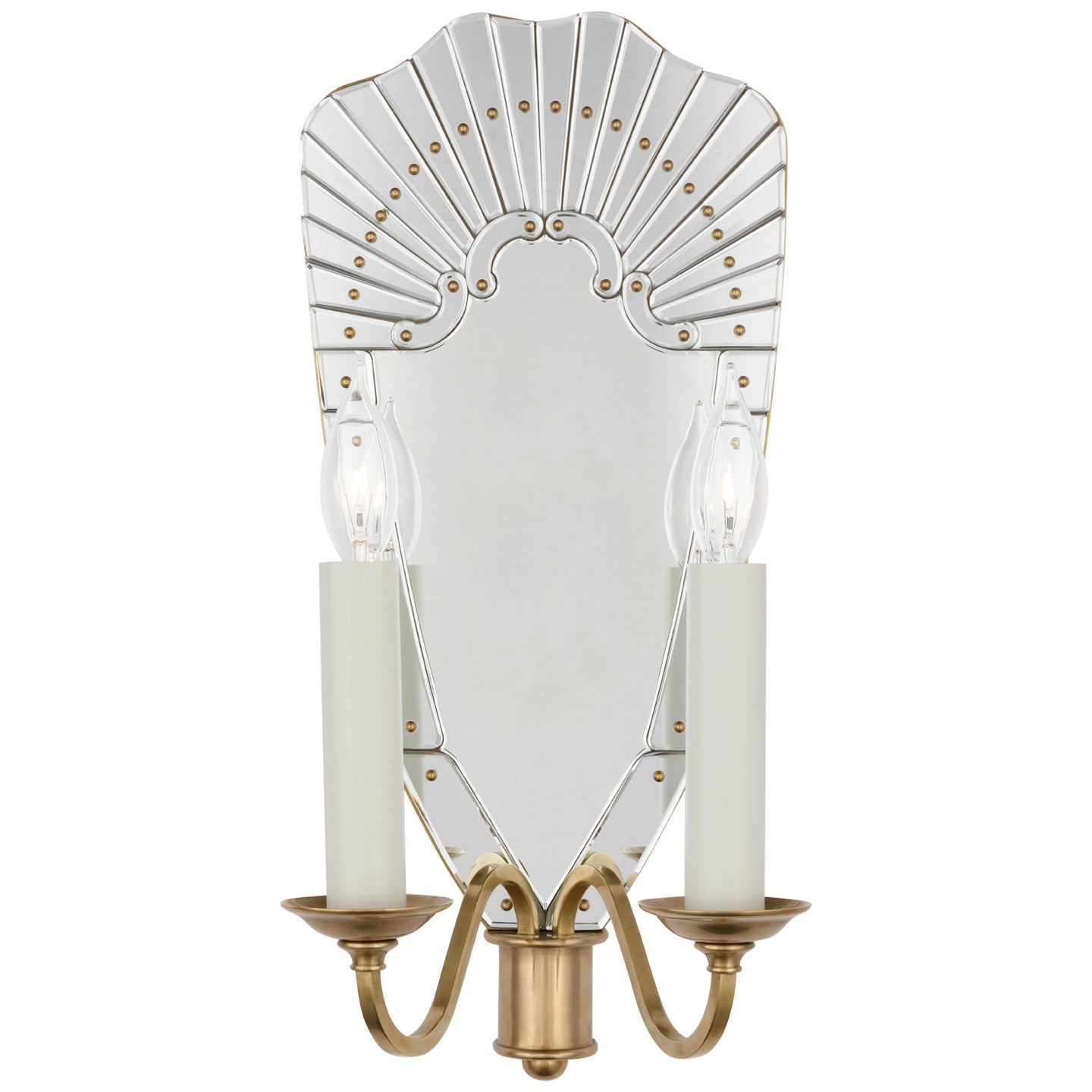 Ralph Lauren - RL 2775MIR/NB - LED Wall Sconce - Adelaide - Mirror and Natural Brass