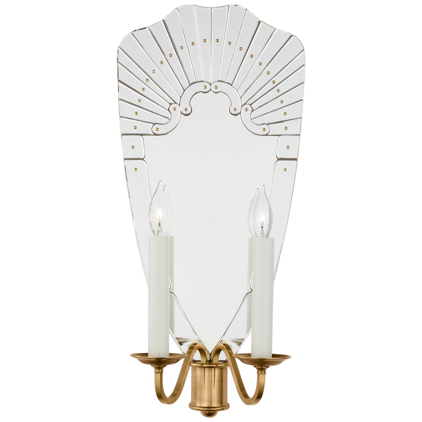 Ralph Lauren - RL 2776MIR/NB - LED Wall Sconce - Adelaide - Mirror and Natural Brass
