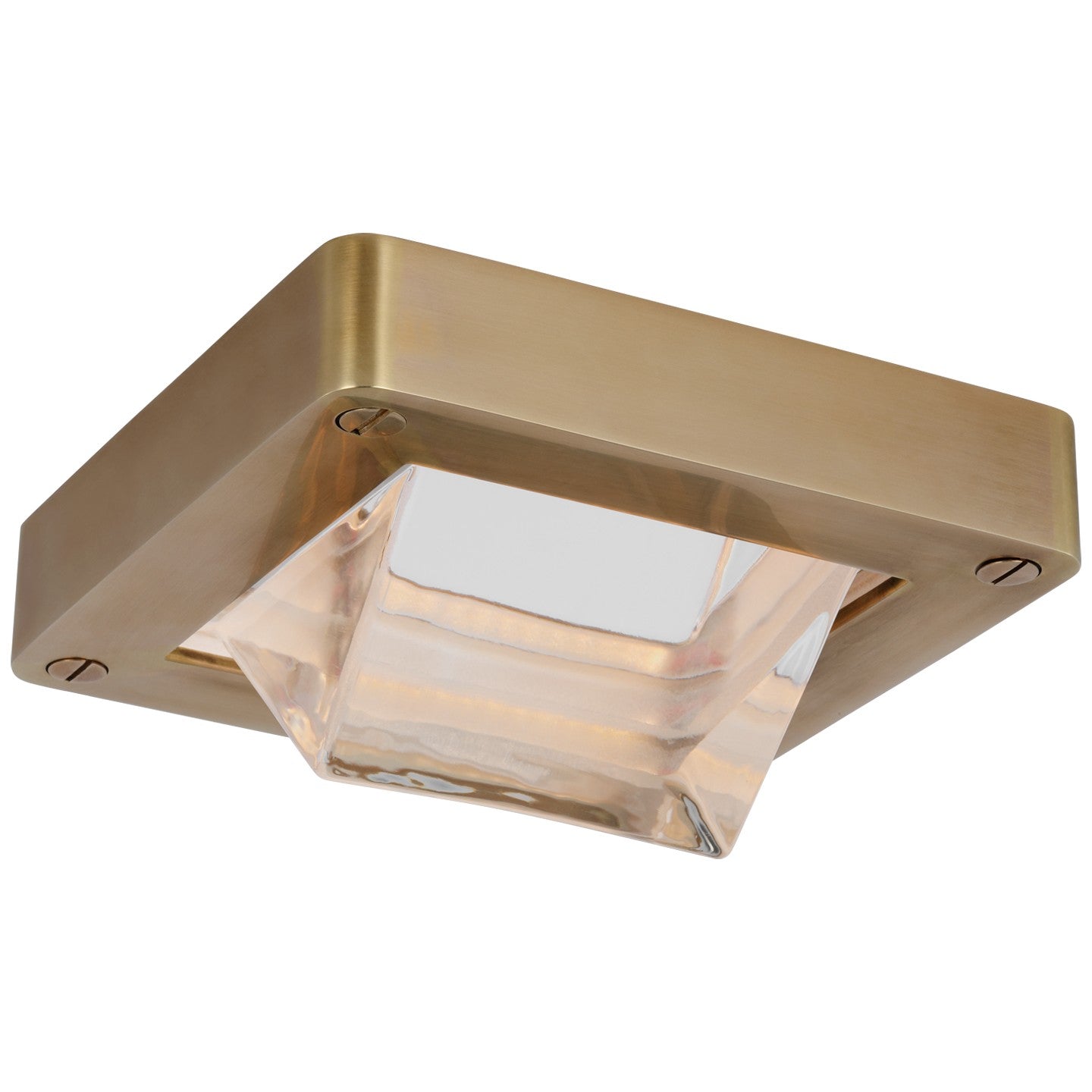Ralph Lauren - RL 4615NB/CG - LED Flush Mount - Rolland - Natural Brass and Clear Glass