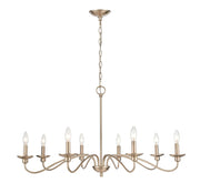 Millennium - 4388-MG - Eight Light Chandelier - Delvona - Modern Gold