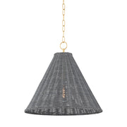 Mitzi - H825701-AGB - One Light Pendant - Destiny - Aged Brass