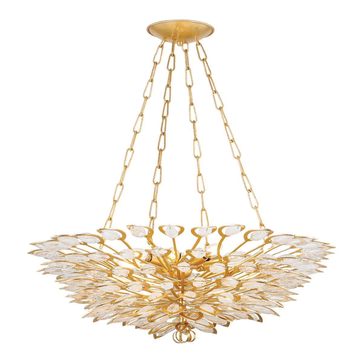 Corbett Lighting - 363-32-GL - Eight Light Chandelier - Vittoria - Gold Leaf
