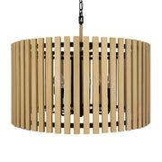 Varaluz - 387P08MBH - Eight Light Pendant - Suratto - Matte Black/Honey Blonde