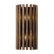 Varaluz - 387W02MBW - Two Light Wall Sconce - Suratto - Matte Black/Medium Walnut