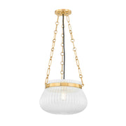 Hudson Valley - 1113-AGB - One Light Pendant - Granby - Aged Brass