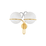 Hudson Valley - 3917-AGB - Two Light Wall Sconce - Hingham - Aged Brass