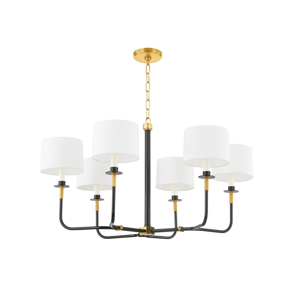 Hudson Valley - 9136-AOB - One Light Chandelier - Paramus - Aged Old Bronze