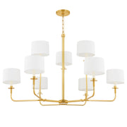 Hudson Valley - 9148-AGB - One Light Chandelier - Paramus - Aged Brass