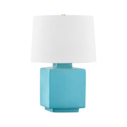 Hudson Valley - L8821-AGB/CTQ - One Light Table Lamp - Hawley - Aged Brass/ Ceramic Gloss Turquoise