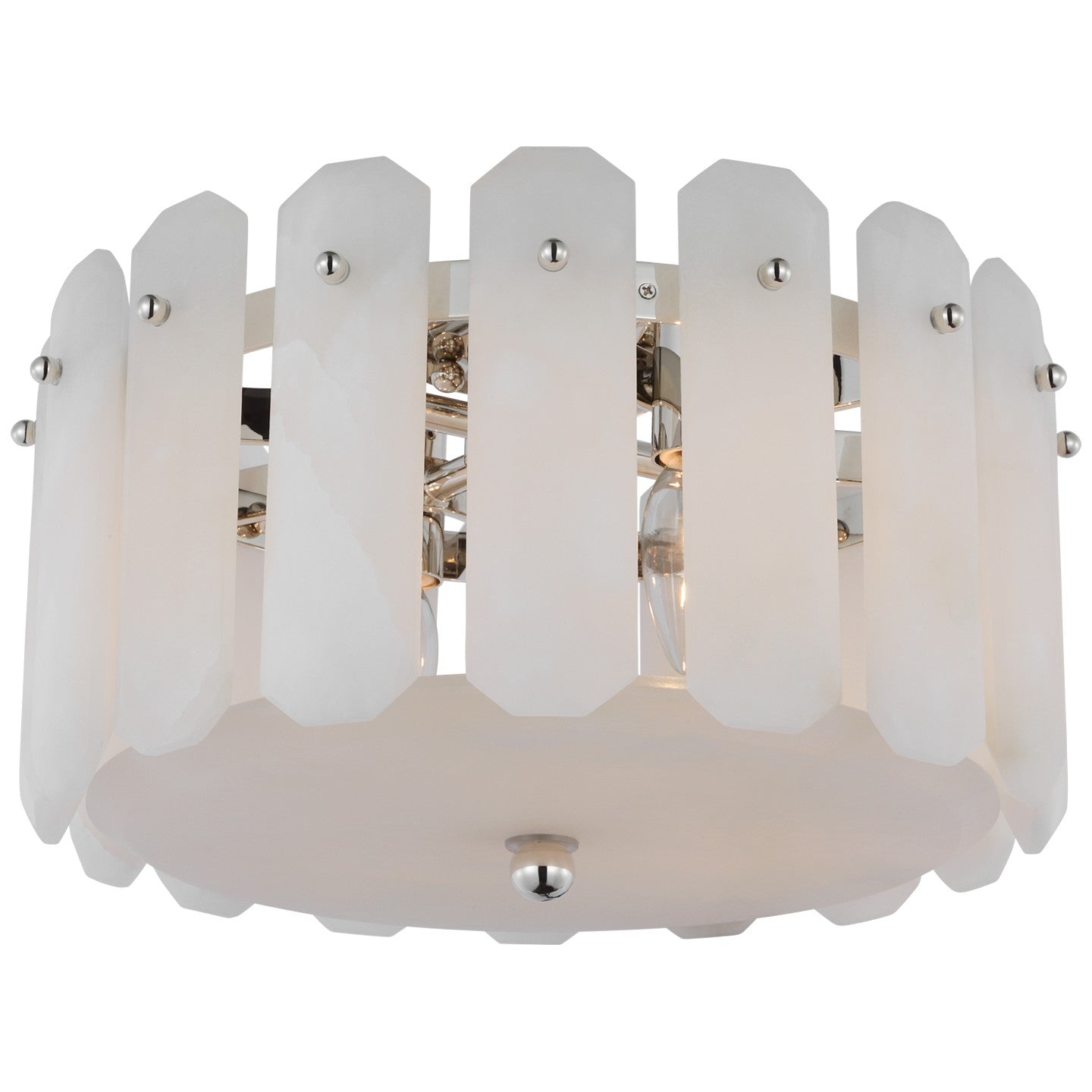 Visual Comfort Signature - ARN 4124PN-ALB - Four Light Flush Mount - Bonnington - Polished Nickel