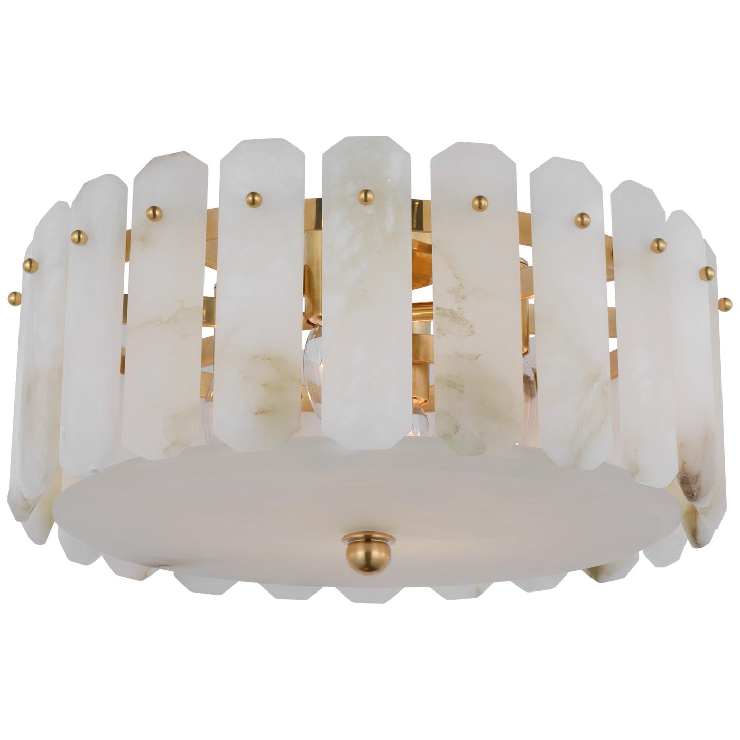 Visual Comfort Signature - ARN 4125HAB-ALB - Four Light Flush Mount - Bonnington - Hand-Rubbed Antique Brass