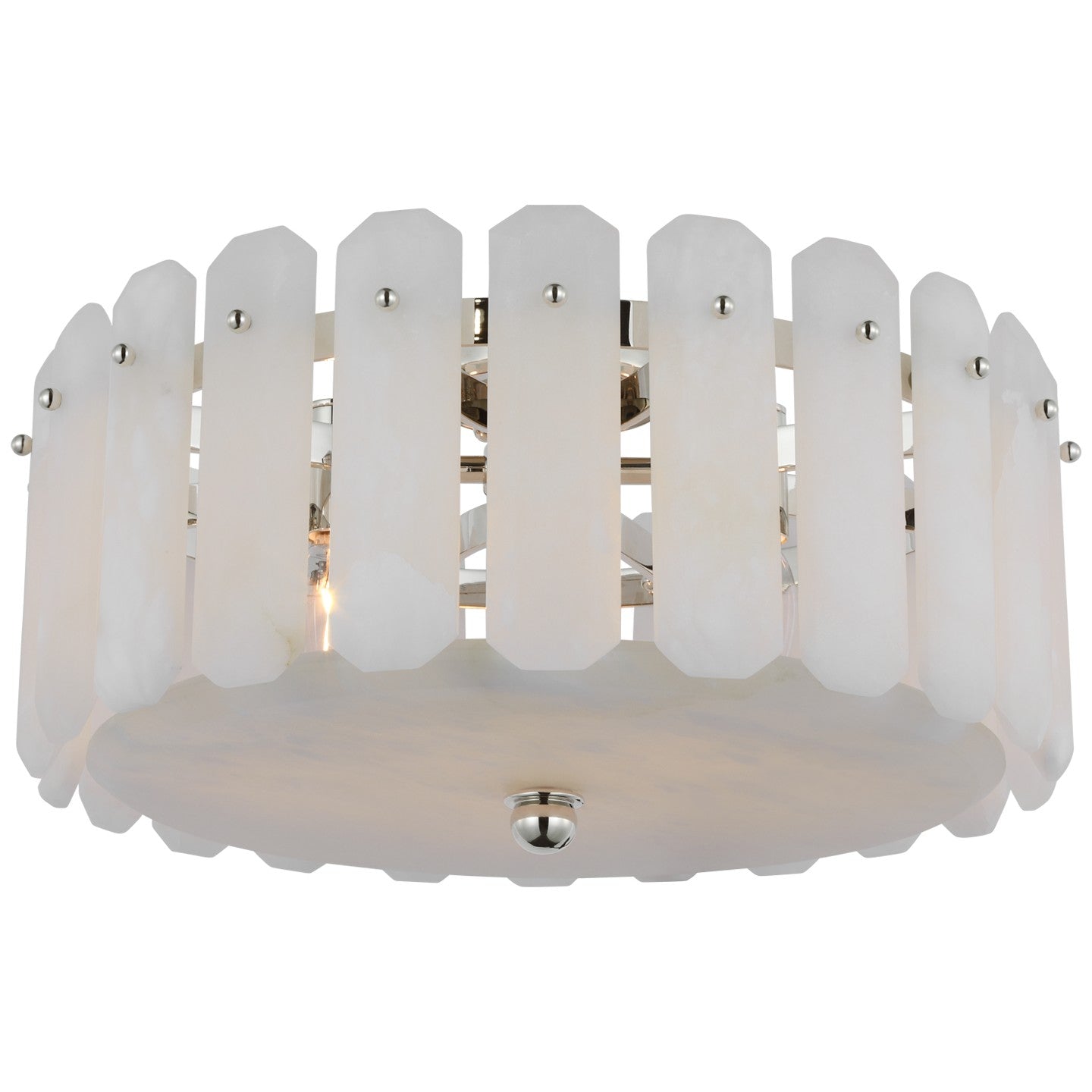 Visual Comfort Signature - ARN 4125PN-ALB - Four Light Flush Mount - Bonnington - Polished Nickel