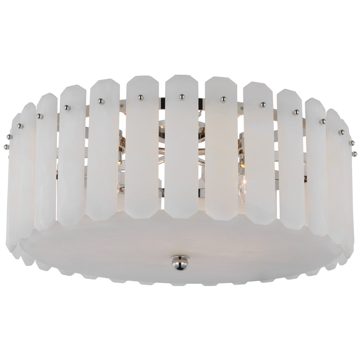 Visual Comfort Signature - ARN 4126PN-ALB - Five Light Flush Mount - Bonnington - Polished Nickel