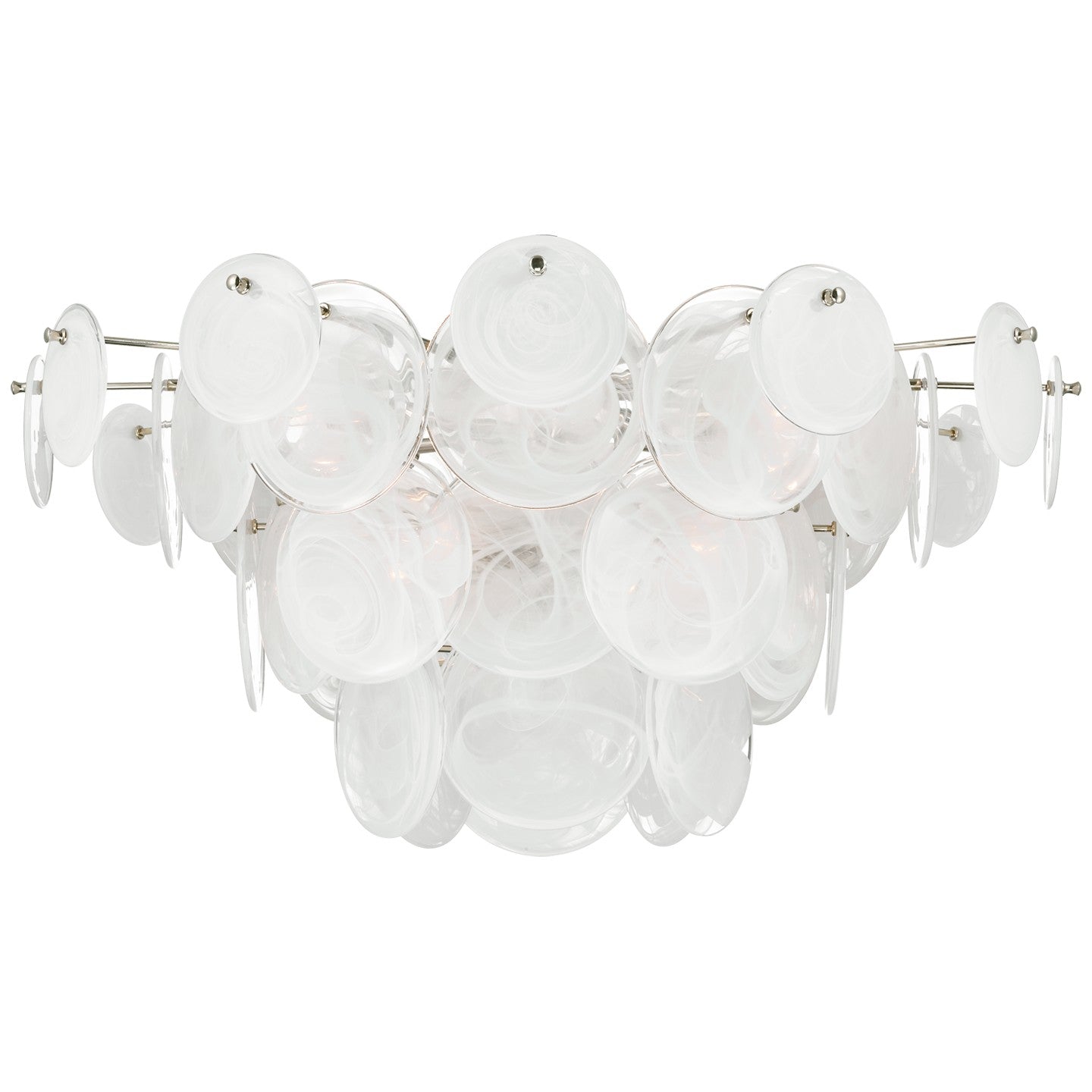 Visual Comfort Signature - ARN 4453PN-WSG - LED Flush Mount - Loire - Polished Nickel