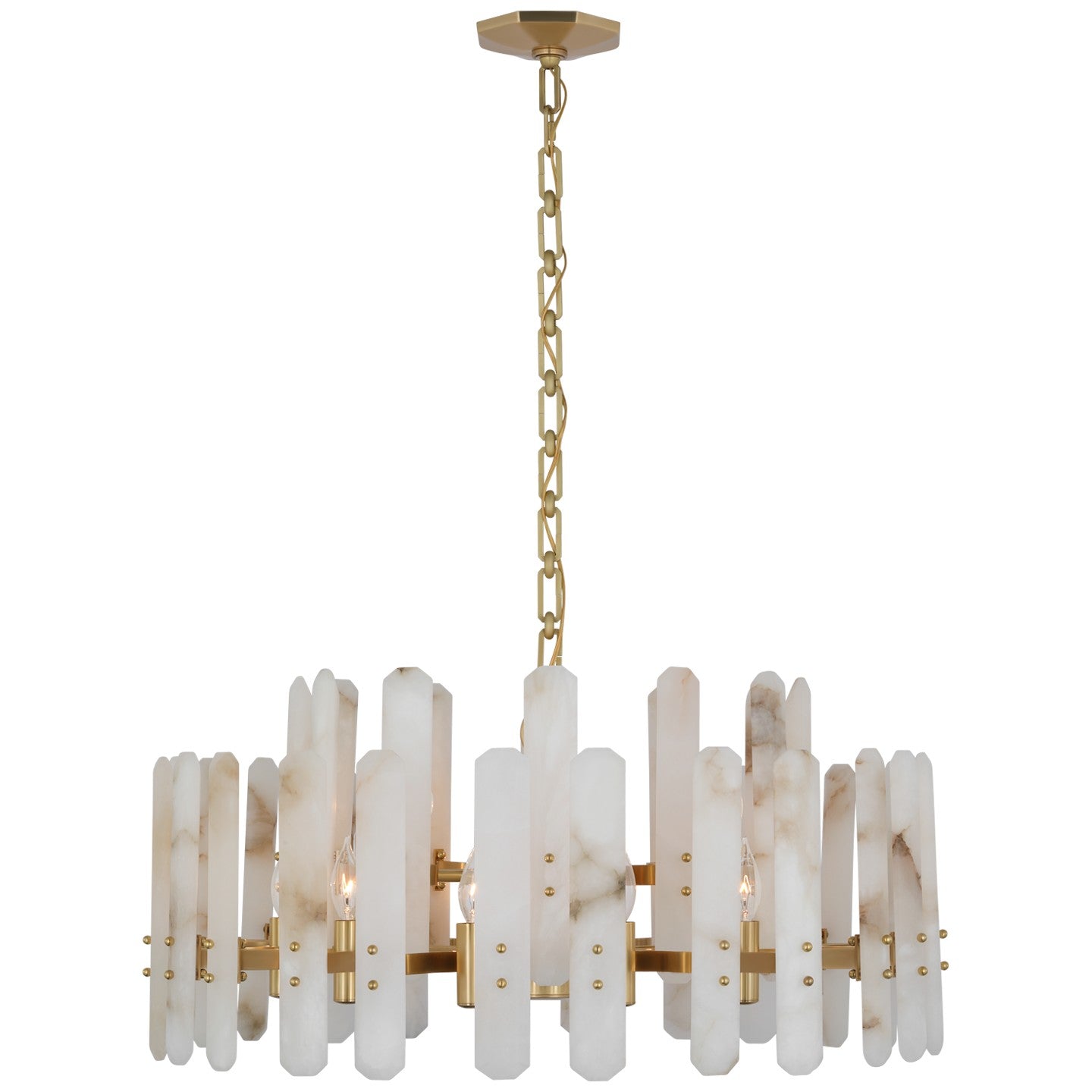 Visual Comfort Signature - ARN 5125HAB-ALB - 18 Light Chandelier - Bonnington - Hand-Rubbed Antique Brass