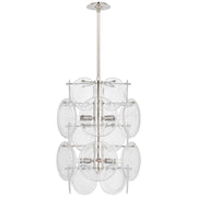 Visual Comfort Signature - ARN 5451PN-CSG - Six Light Chandelier - Loire - Polished Nickel