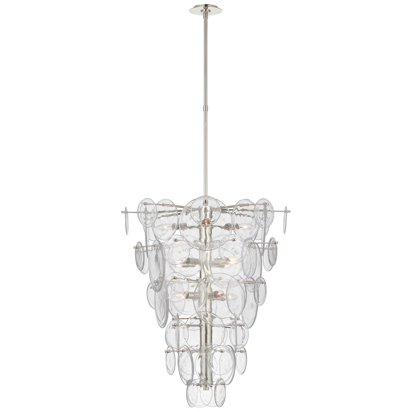 Visual Comfort Signature - ARN 5452PN-CSG - 12 Light Chandelier - Loire - Polished Nickel