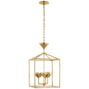 Visual Comfort Signature - JN 5301AB - LED Lantern - Alberto - Antique-Burnished Brass