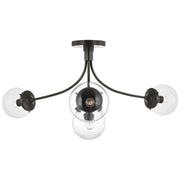 Visual Comfort Signature - KS 4009BZ-CG - LED Semi-Flush Mount - Prescott - Bronze