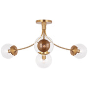 Visual Comfort Signature - KS 4009SB-CG - LED Semi-Flush Mount - Prescott - Soft Brass