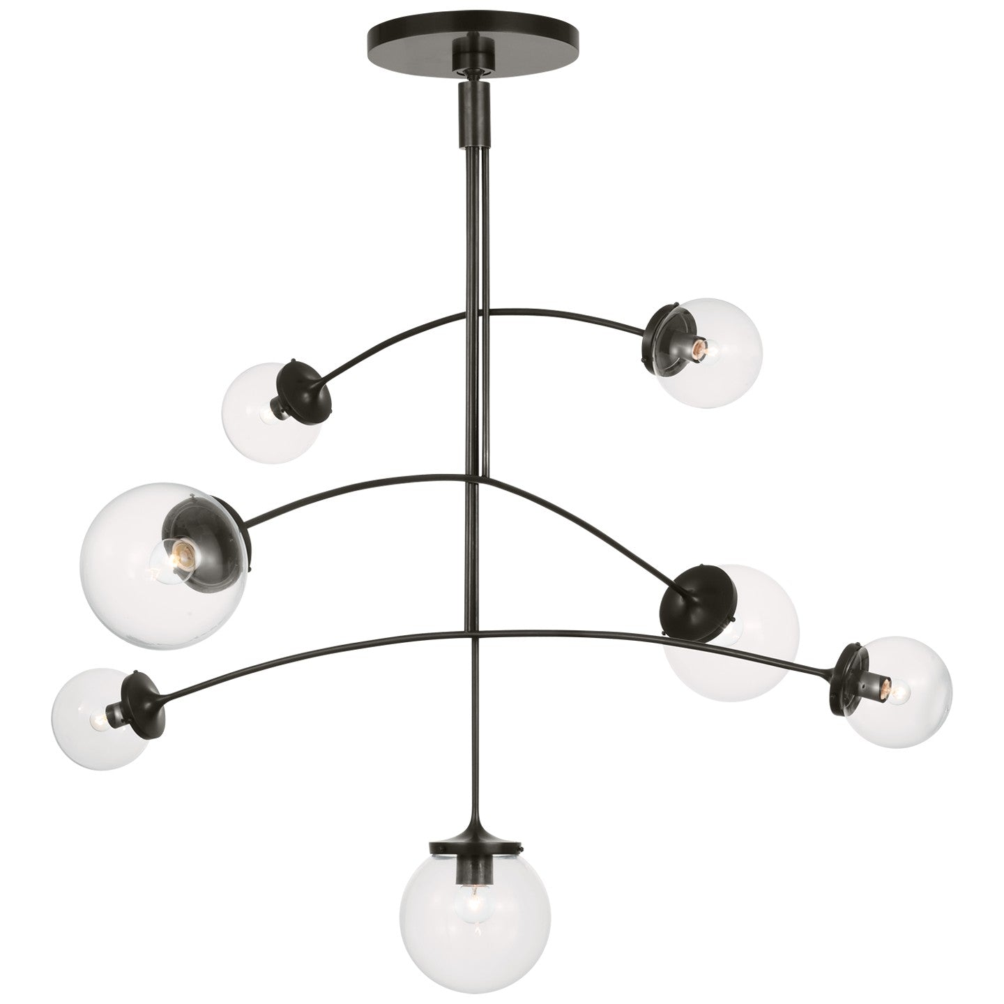 Visual Comfort Signature - KS 5404BZ-CG - Four Light Chandelier - Prescott - Bronze
